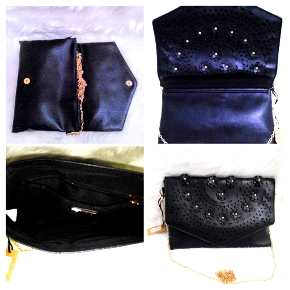 (NEW)! Hot! Black Clutch Bag! :-)
